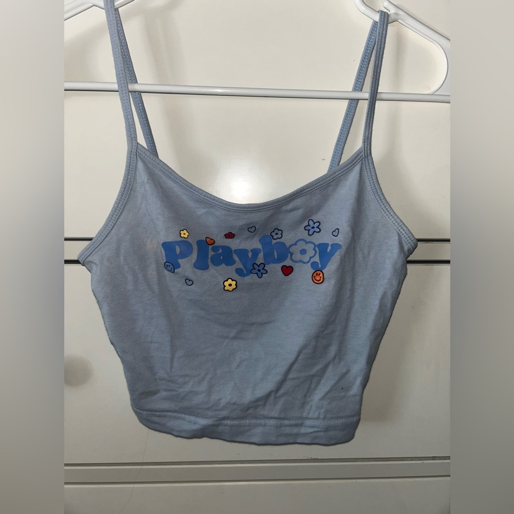 Playboy pacsun blue crop top